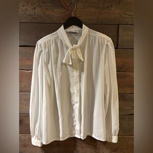 Vintage tie blouse